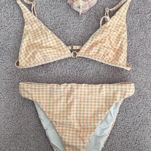 Dippin Daisy’s Yellow Gingham Bikini Set